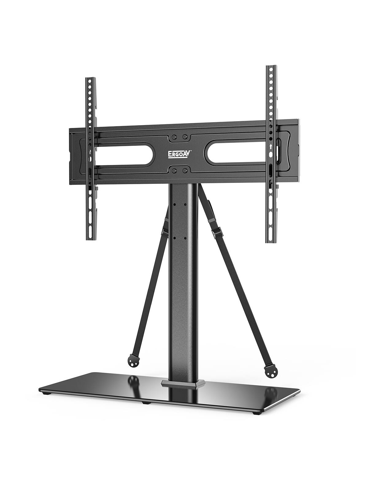 Alt View 3. ErgoAV - Tabletop TV Stand for 40" to 75" TVs - Black.