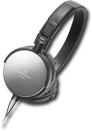 Best Buy: Audio-Technica Portable Headphones Black ATH-ES7BK