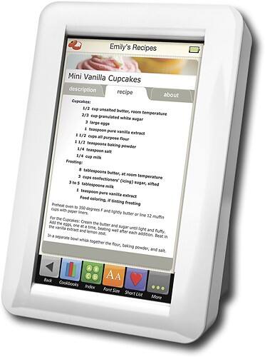 Front Standard. Demy - Touch-Screen Digital Recipe Reader.