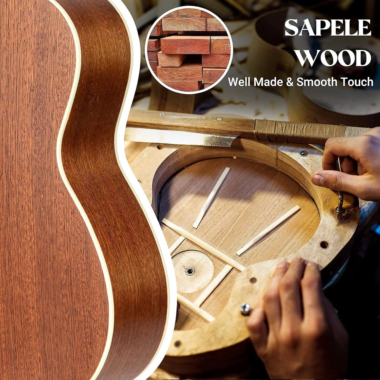 SAPELE WOOD  
Well Made & Smooth Touch