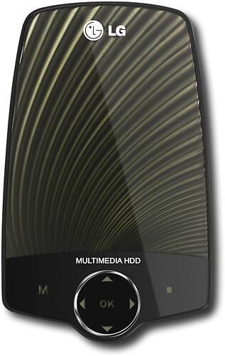 Front Standard. LG - 500GB External Multimedia Hard Drive.