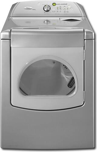 Front Standard. Whirlpool - 7.0 Cu. Ft. 7-Cycle Electric Dryer - Lunar Silver.