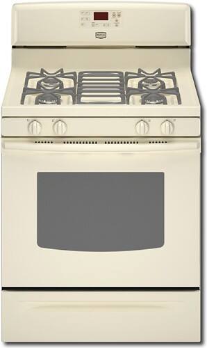 Front Standard. Maytag - 30" Self-Cleaning Freestanding Gas Range - Bisque.