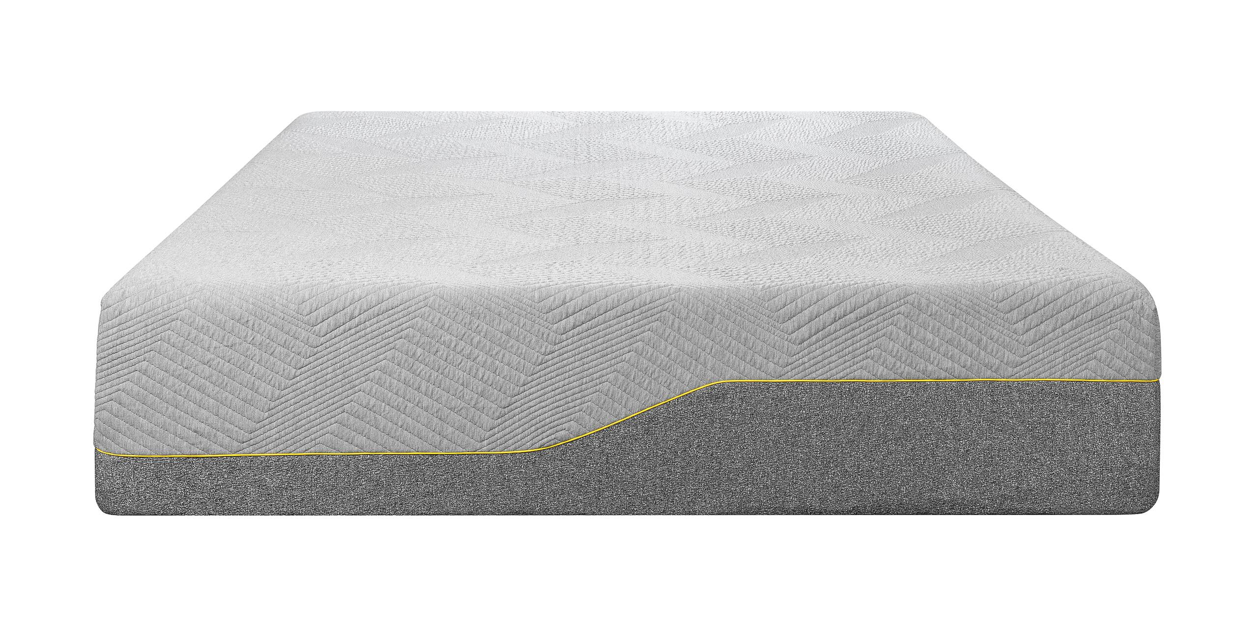 Angle. Bestier - 14 Inch Twin Size Gel Memory Foam Mattress, Breathable Design, High-Density Pressure Relief Support - Grey.