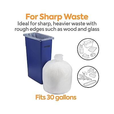 For Sharp Waste  
Ideal for sharp, heavier waste with rough edges such as wood and glass  
Fits 30 gallons