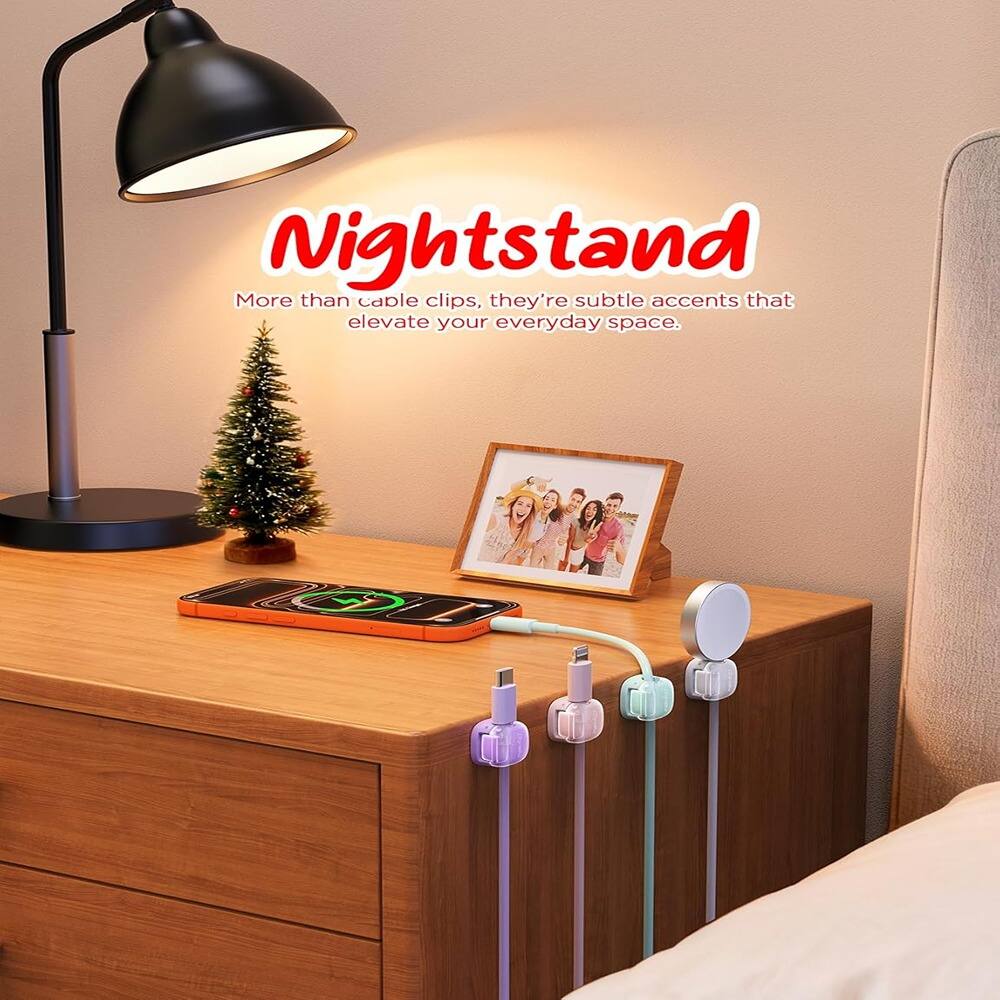 Nightstand  
More than cable clips, they're subtle accents that elevate your everyday space.