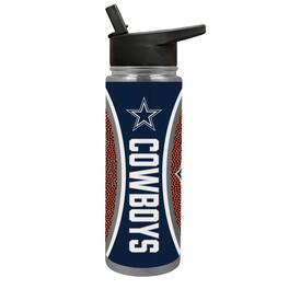 Great American Products - Dallas Cowboys 24oz. Jr. Thirst Game Ball Hydration Bottle - Brown