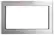 Front. GE - 27" Built-In Trim Kit for Most GE Microwaves - Stainless Steel.