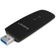 Linksys - AC1200 Dual-Band Wireless USB 3.0 Adapter - Black - Larger Front