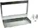 Front. GE - 27" Built-In Trim Kit for Select GE Microwaves - Stainless steel.