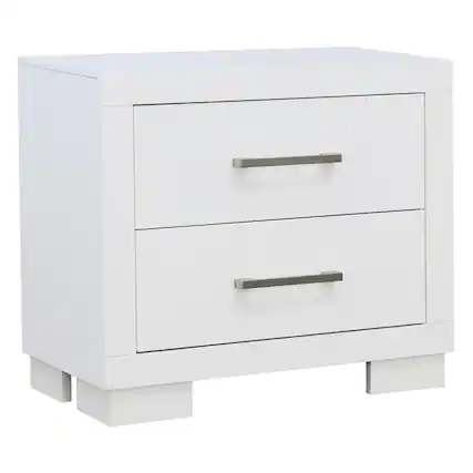 Front. Coaster Home Furnishings - Jessica 2-drawer Nightstand - White.