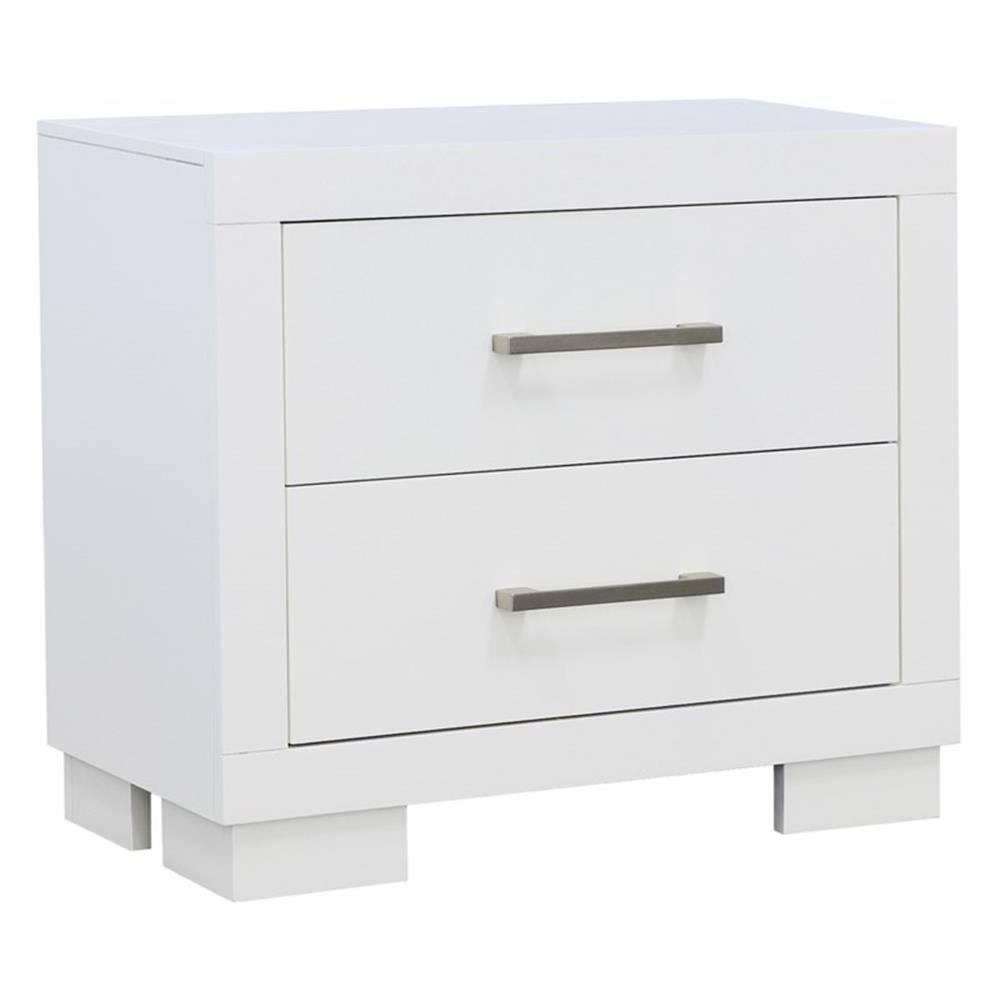 Front. Coaster Home Furnishings - Jessica 2-drawer Nightstand - White.