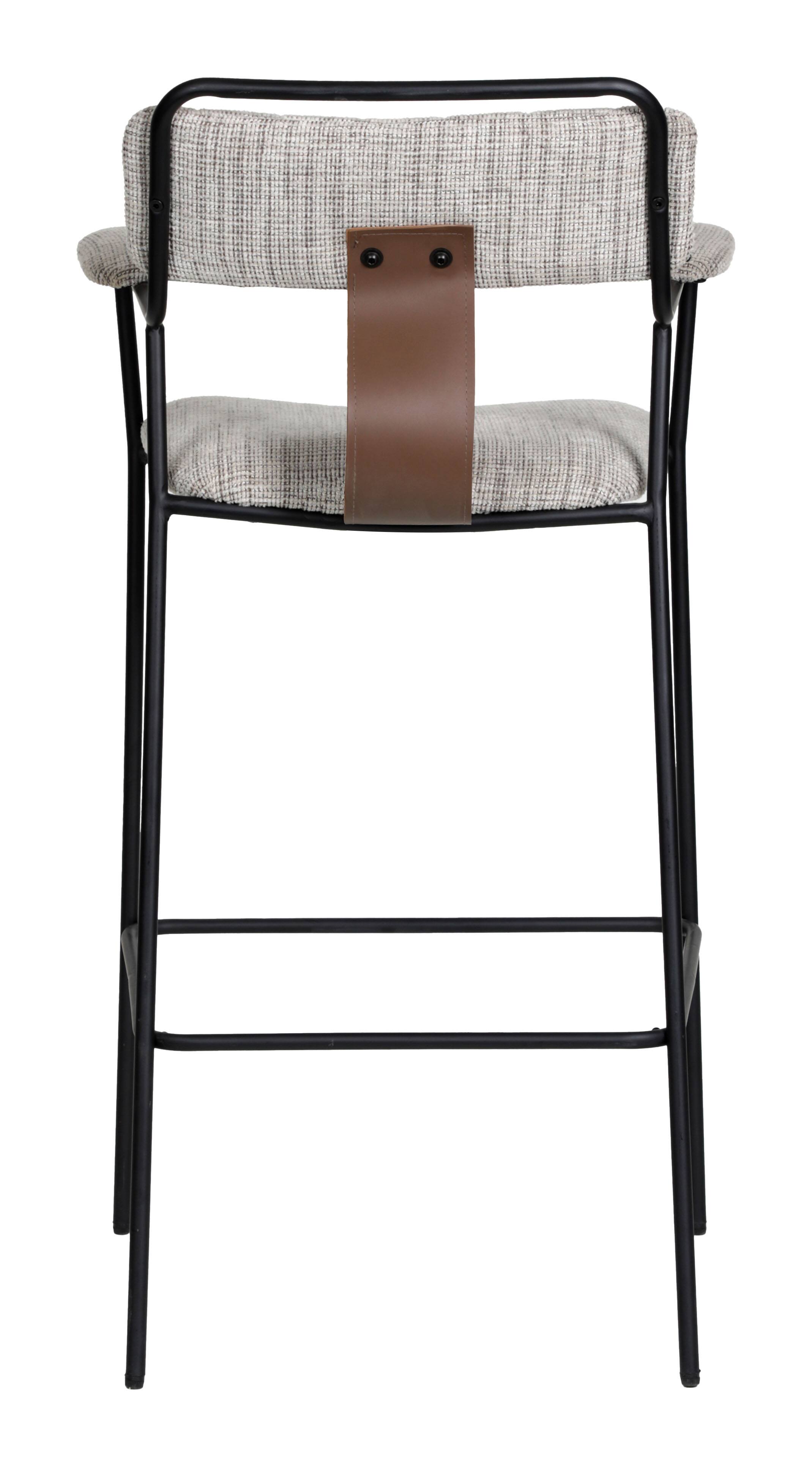 Angle. Hivvago - Couva Barstool (Set of 2) Gray Tweed - Gray Tweed.