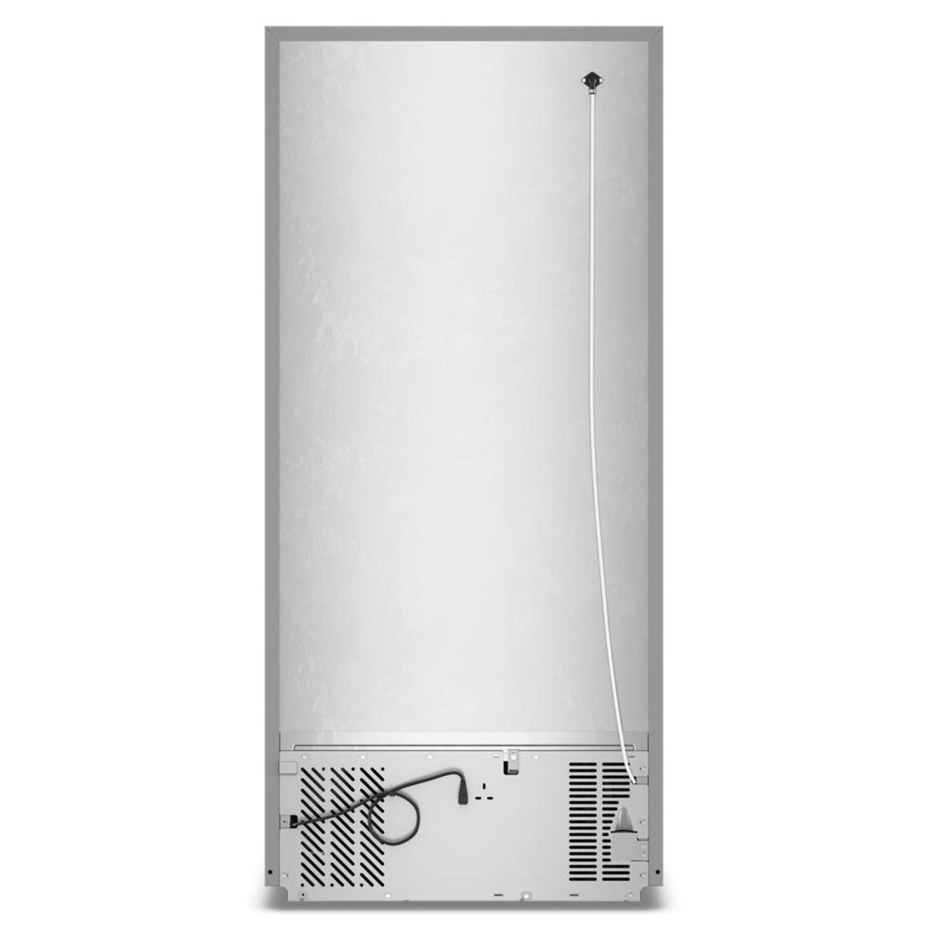 Back. Amana - 30 in. Wide 19 cu. ft.Garage Ready Top-Freezer Refrigerator and - Fingerprint-Resistant Stainless Finish.