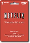 Front Large. Netflix - 3-Month Gift Card.