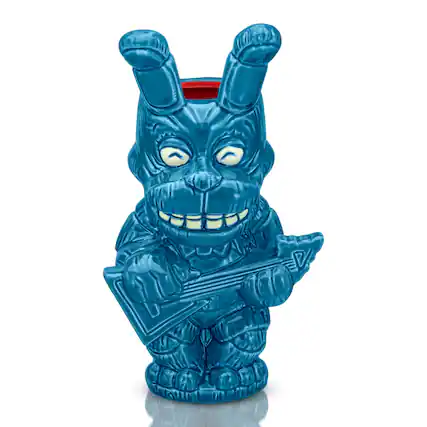 Front. ThinkGeek - Geeki Tikis Five Nights At Freddy's Bonnie The Rabbit 18-Ounce Ceramic Mug - Blue.