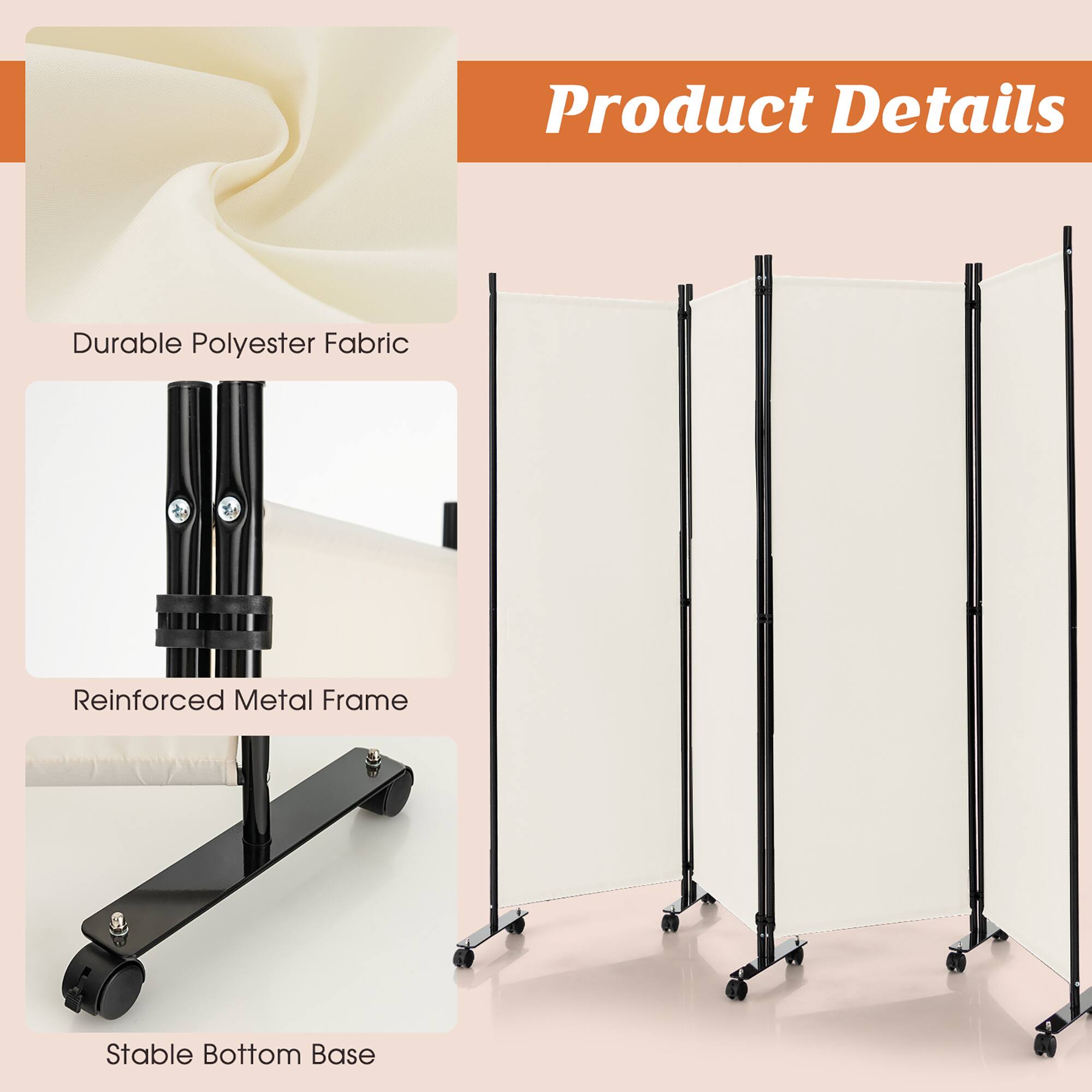 Product Details
- Durable Polyester Fabric
- Reinforced Metal Frame
- Stable Bottom Base