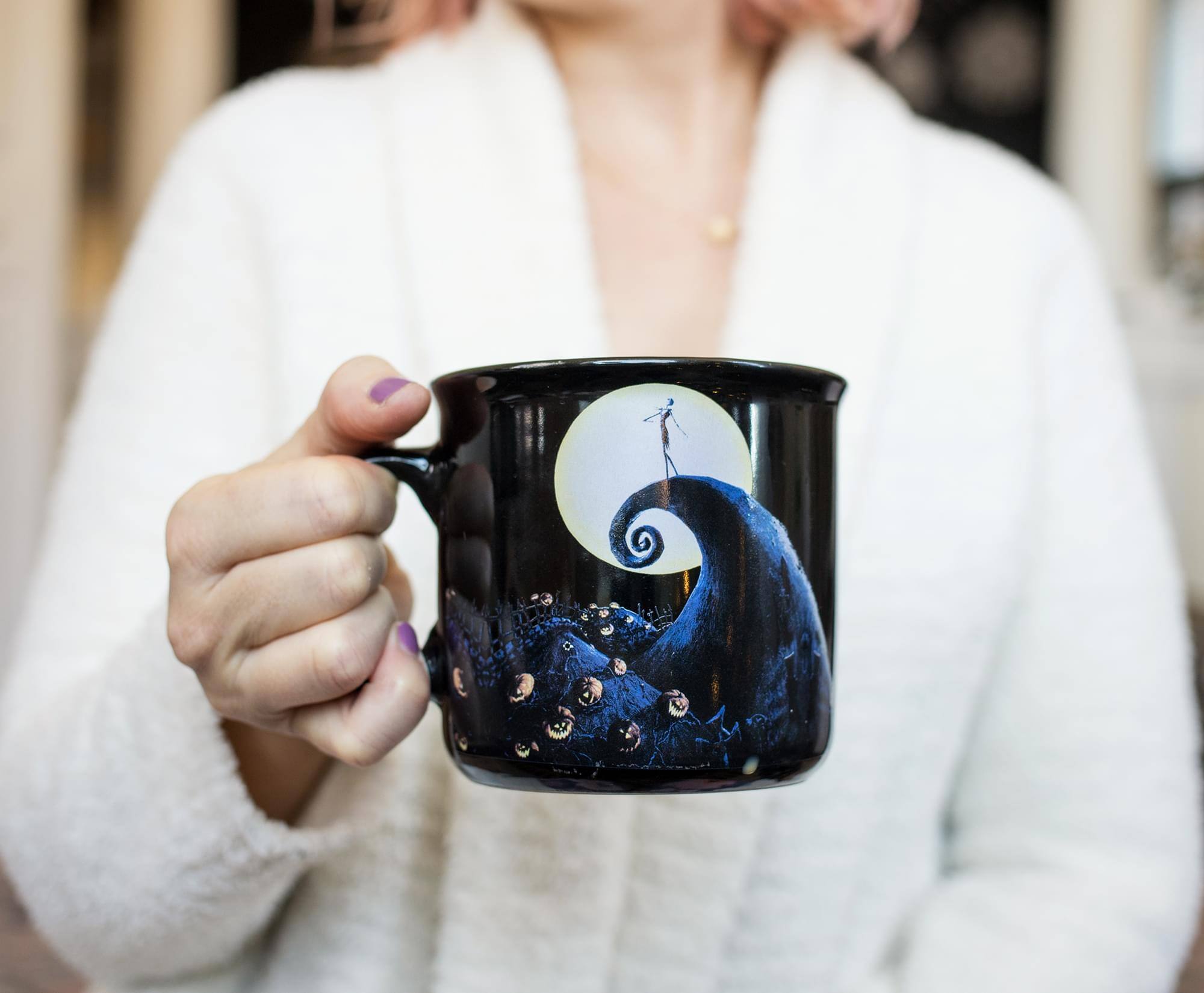 Alt View 4. Disney - The Nightmare Before Christmas Jack Skellington Camper Mug | Holds 20 Ounces - Black.