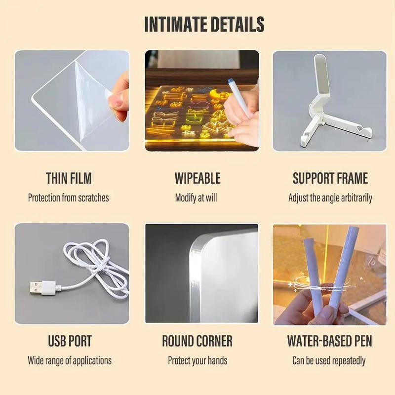 INTIMATE DETAILS

- THIN FILM  
  Protection from scratches

- WIPEABLE  
  Modify at will

- SUPPORT FRAME  
  Adjust the angle arbitrarily

- USB PORT  
  Wide range of applications

- ROUND CORNER  
  Protect your hands

- WATER-BASED PEN  
  Can be used repeatedly