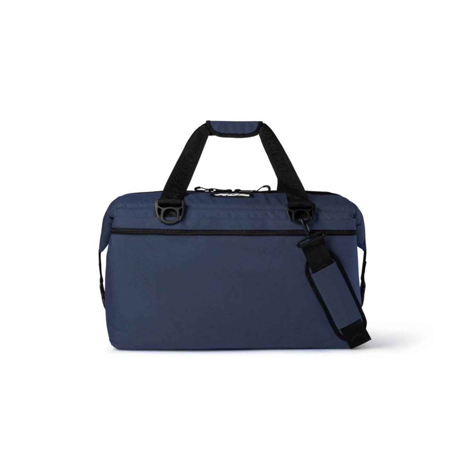 Angle. AO Coolers - AO Coolers Original Canvas Series 48-Pack Soft Cooler (Navy Blue) - Navy Blue.