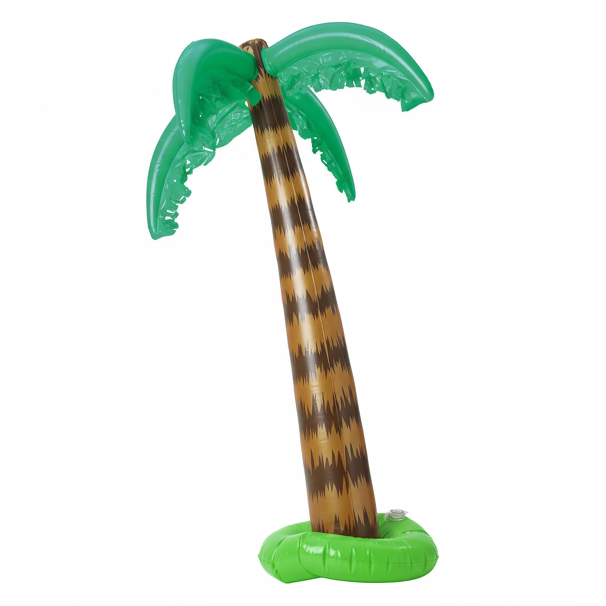 Alt View 1. Smiffys - Inflatable Palm Tree Decoration - Multi-Colored.