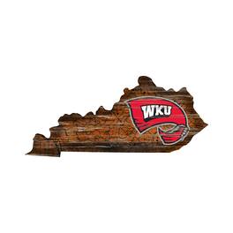 Fan Creations - Western Kentucky Hilltoppers 23.5" x 23.5" Distressed State with Logo Sign - Multicolor