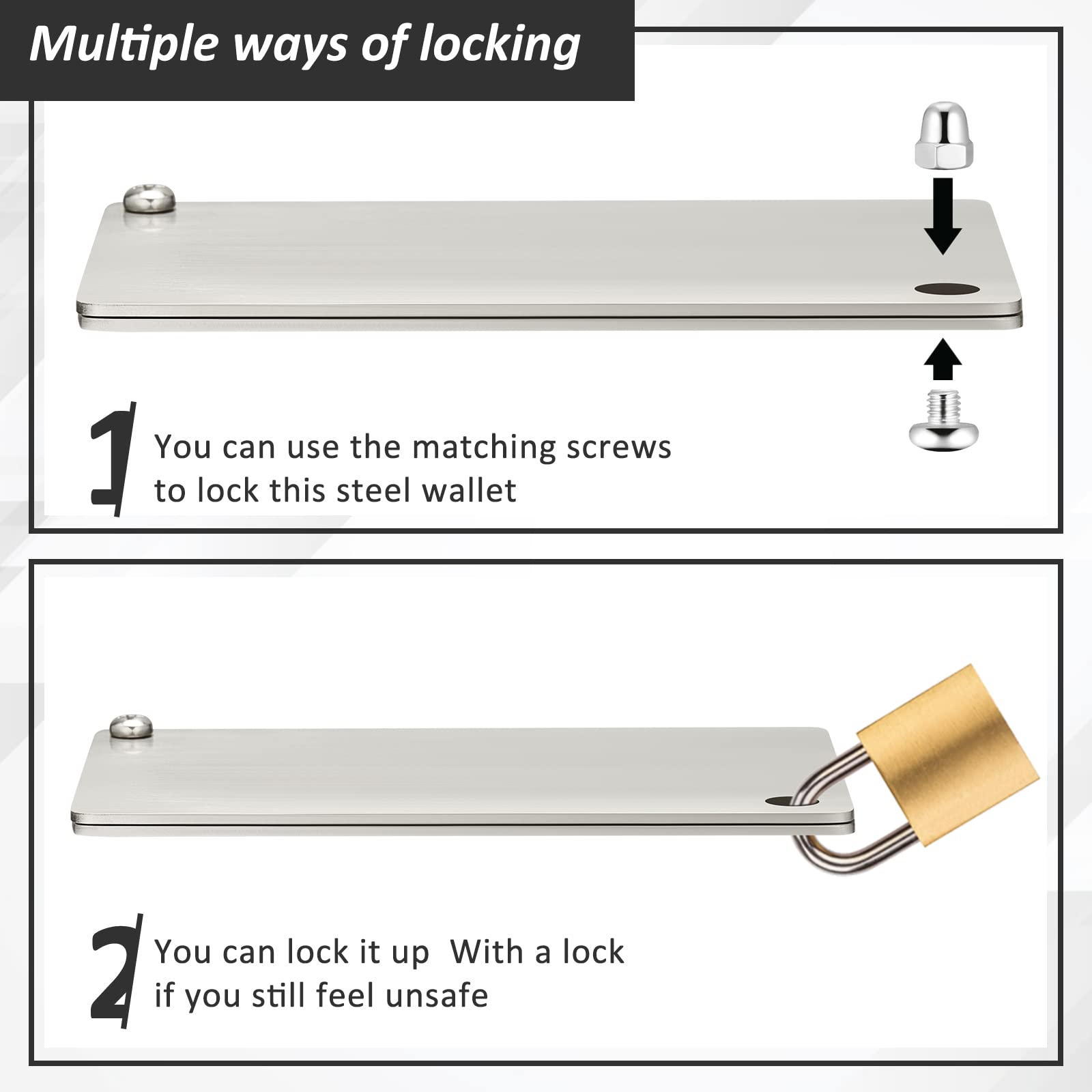 Alt View 2. Jadie Link - Crypto Wallets Metal Plate Marking Pen Cryptocurrency Hardware Cold Backups Seed Storage Bitcoin Compatible Bip39 - Metallic.