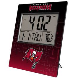 Keyscaper - Tampa Bay Buccaneers Quadtile Digital Desk Clock - Multicolor