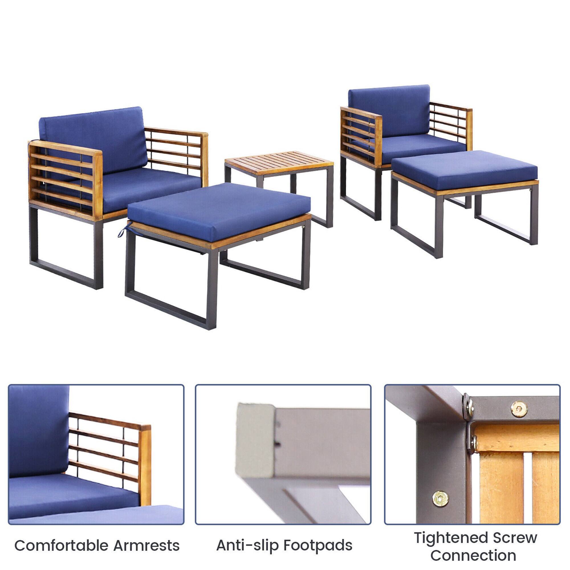 Comfortable Armrests, Anti-slip Footpads, Tightened Screw Connection