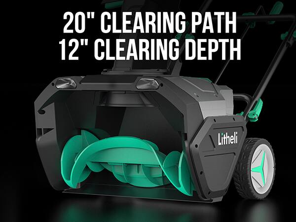 20" CLEARING PATH 12" CLEARING DEPTH Litheli