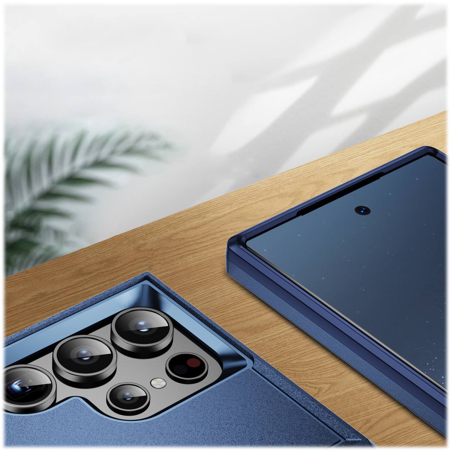 Alt View 15. SaharaCase - ArmorPro Kickstand Case for Samsung Galaxy S24 Ultra - Navy Blue.