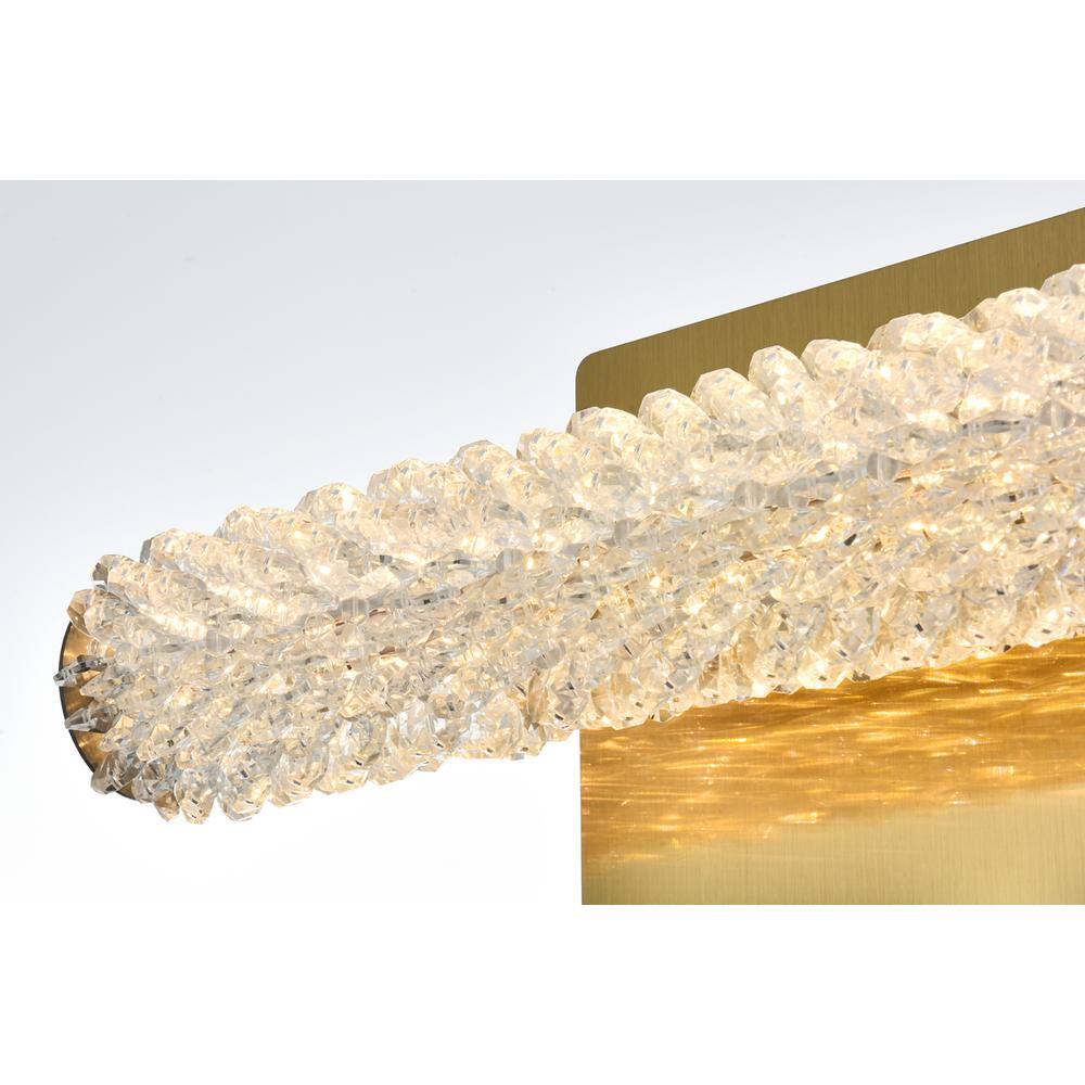 Alt View 7. Elegant Lighting - Bowen 12 inch Adjustable LED Wall Sconce in Satin Gold - Satin Gold.