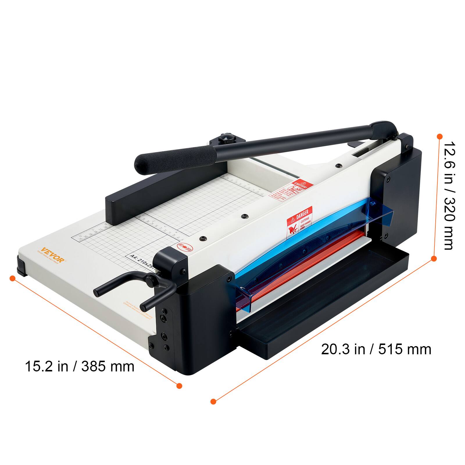 VEVOR M 210z9

DANGER

12.6 in / 320 mm

15.2 in / 385 mm

20.3 in / 515 mm
