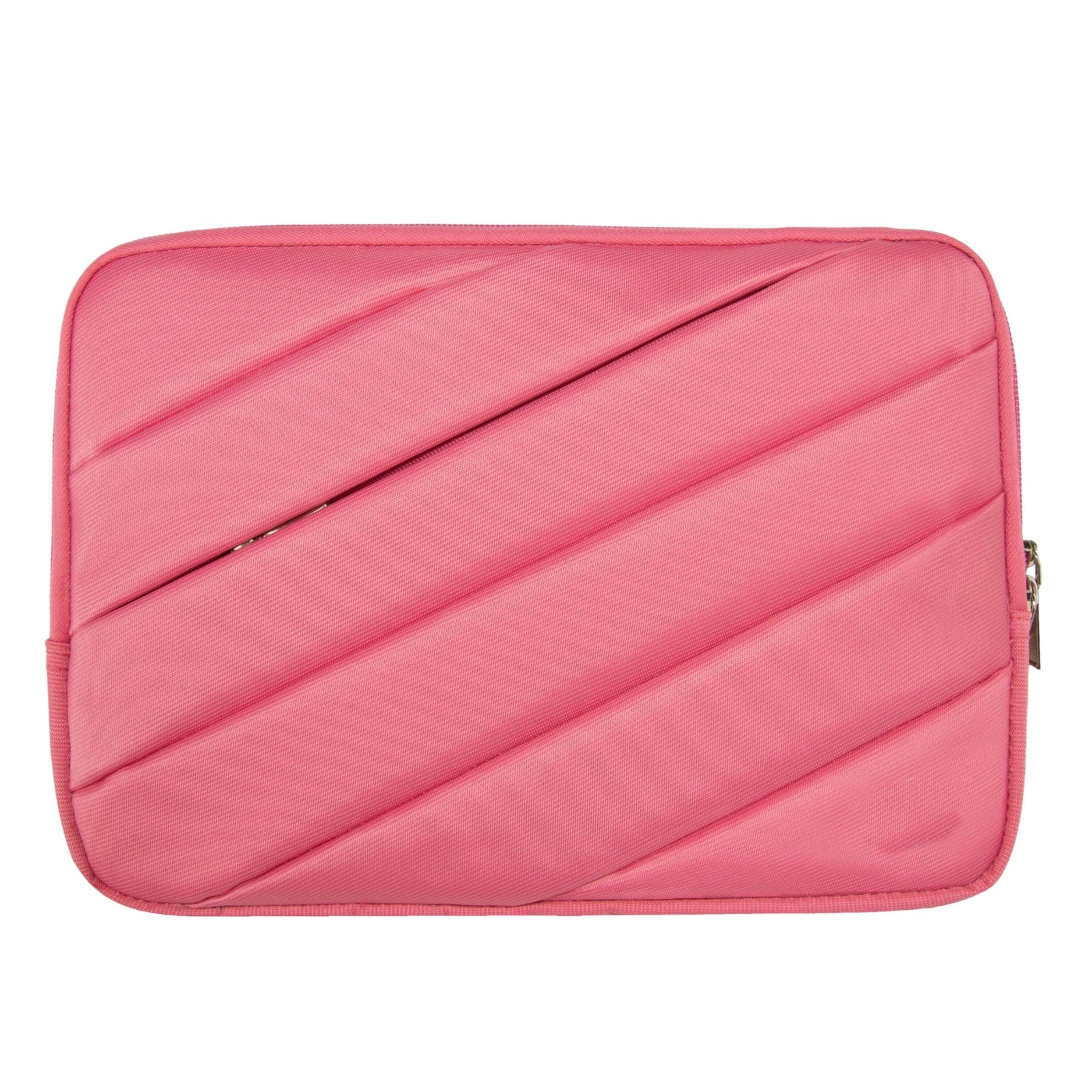 Front. Kitcheniva - Padded Laptop Sleeve Stand Bag For 15" Laptop Pink - Pink.