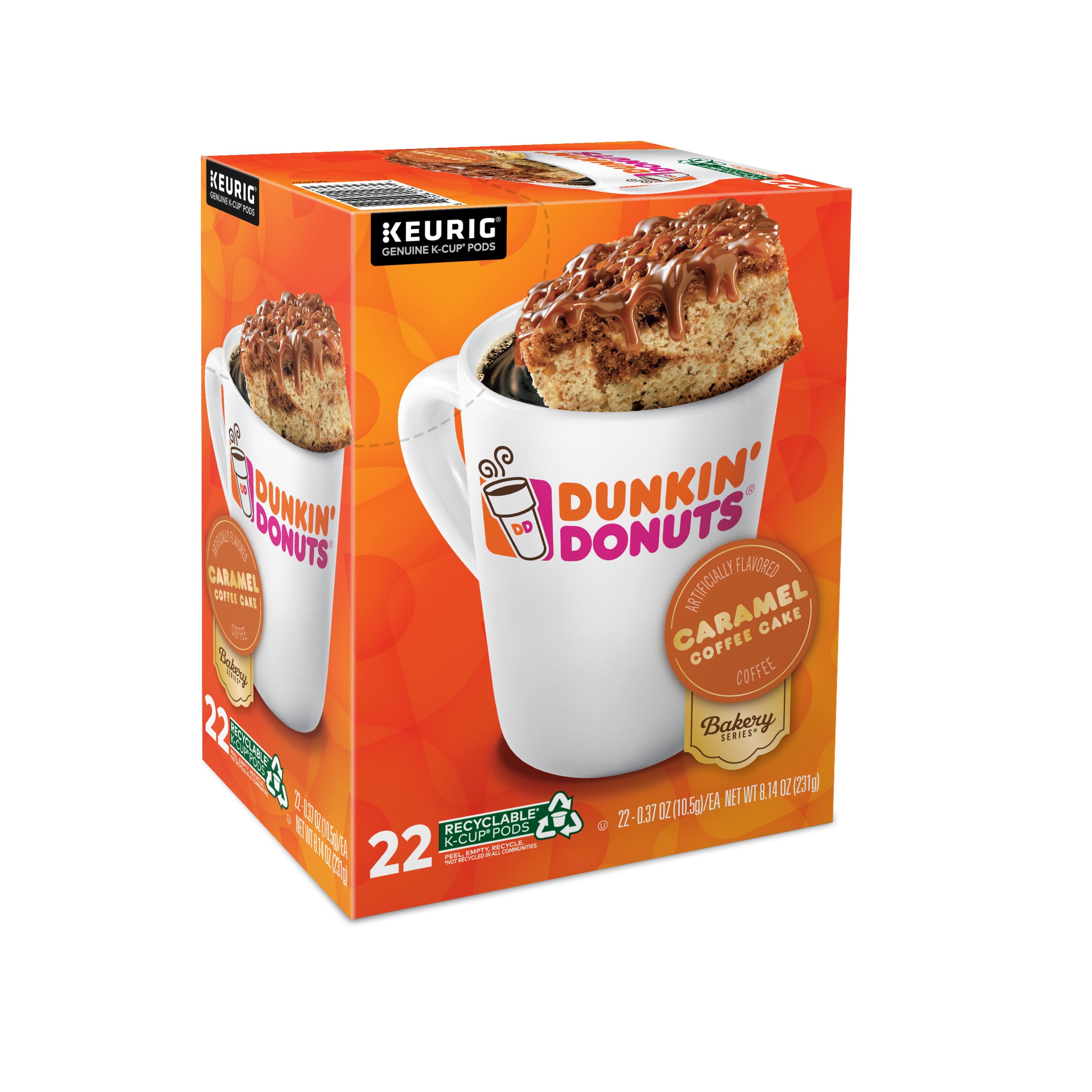 Alt View 14. Dunkin' - Caramel Coffee Cake Coffee, Keurig Single Serve K-Cup Pods, Medium Roast, 22 count.