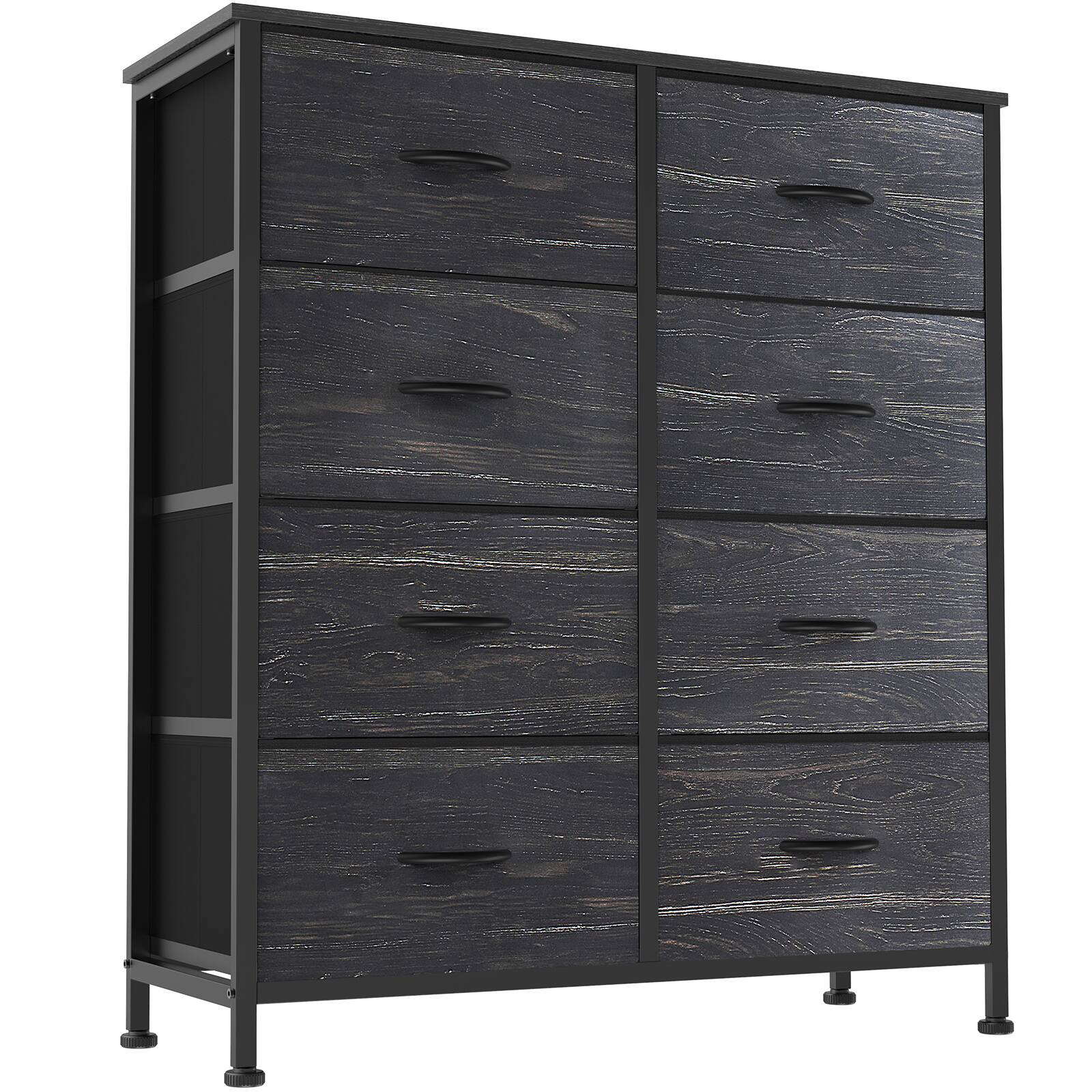 Sweetcrispy 8 Drawer Fabric Dresser，Tall Chest of Drawers Storage ...