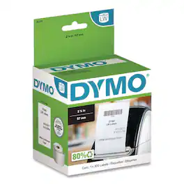 DYMO - 30270 LabelWriter 2.25 in. x 300 ft. Continuous-Roll Receipt Paper - White