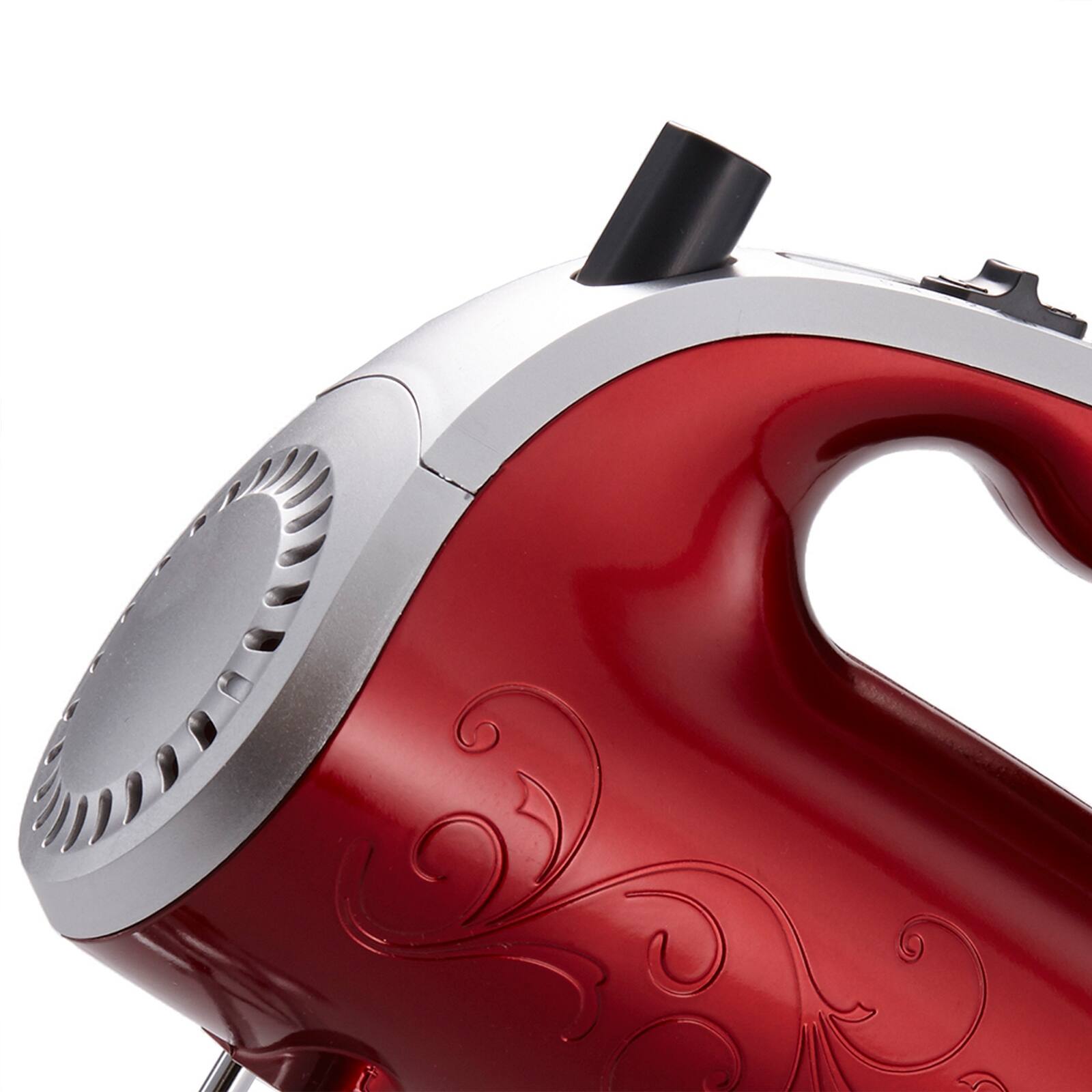 Alt View 4. Brentwood - Brentwood 5 Speed Hand Mixer- Red - Red.