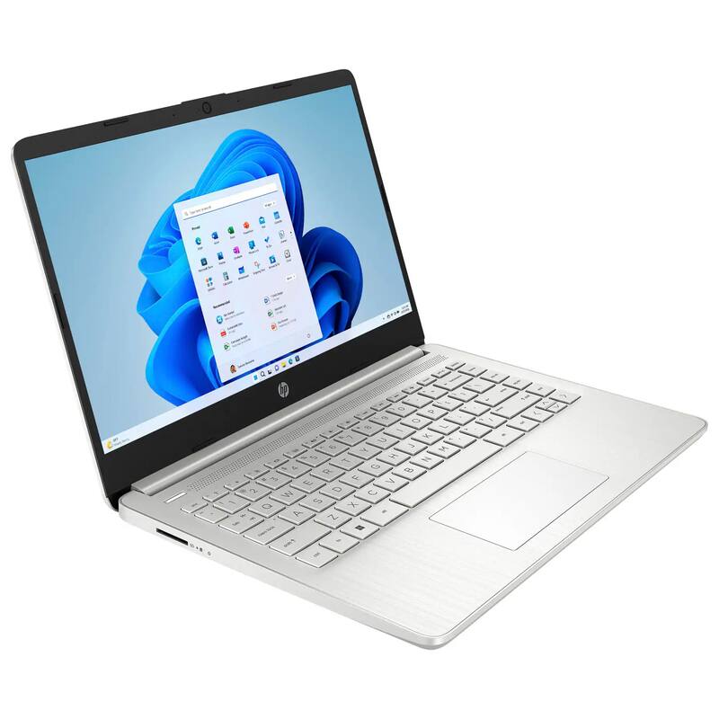 Alt View 3. HP - HP - 14" Laptop - Intel Celeron N4120 2019 - 8GB Memory - 128GB eMMC - Natural Silver - Natural Silver.