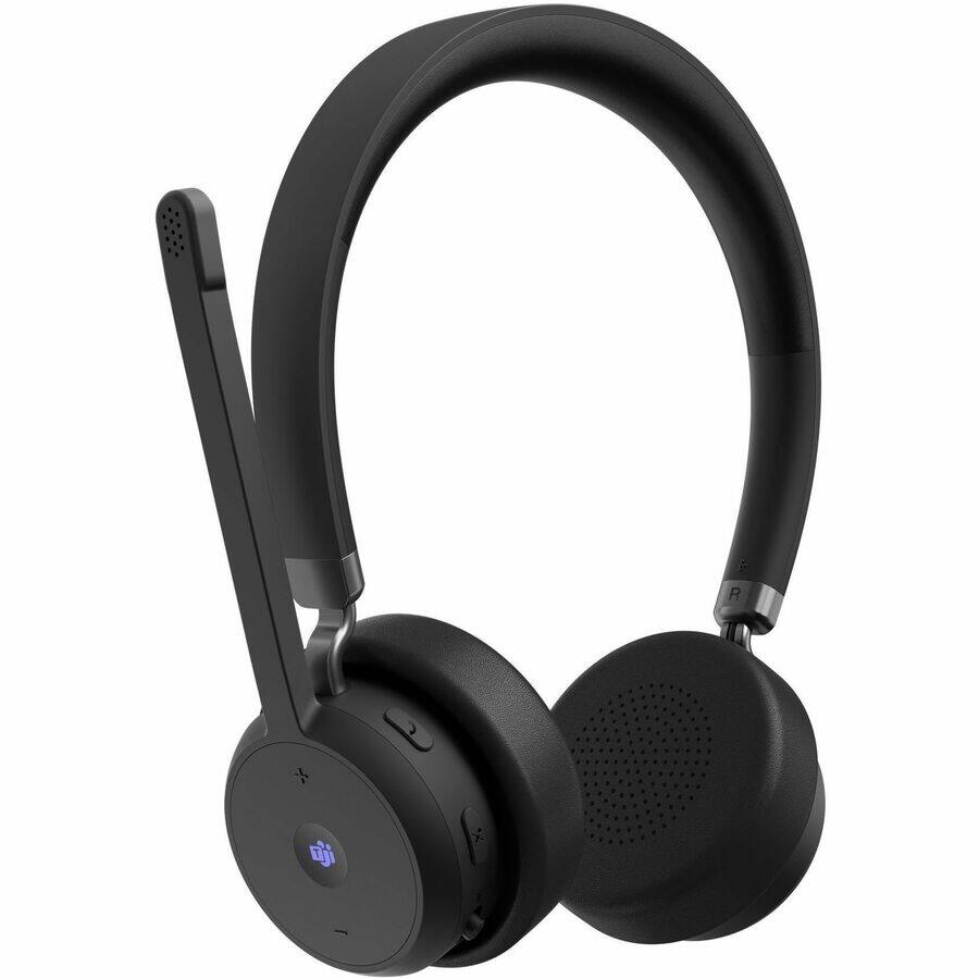 Alt View 1. Lenovo - Lenovo Wireless VoIP Headset - Microsoft Teams Certification - Stereo - Wireless - Bluetooth - Over-the-head, On-ear - Blue.