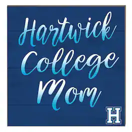 Jardine - Hartwick College Hawks 10" x 10" Mom Plaque - Blue