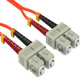 Sanoxy - 3m SC/SC Duplex 50/125 Multimode OM2 Fiber Optic Cable - Multi