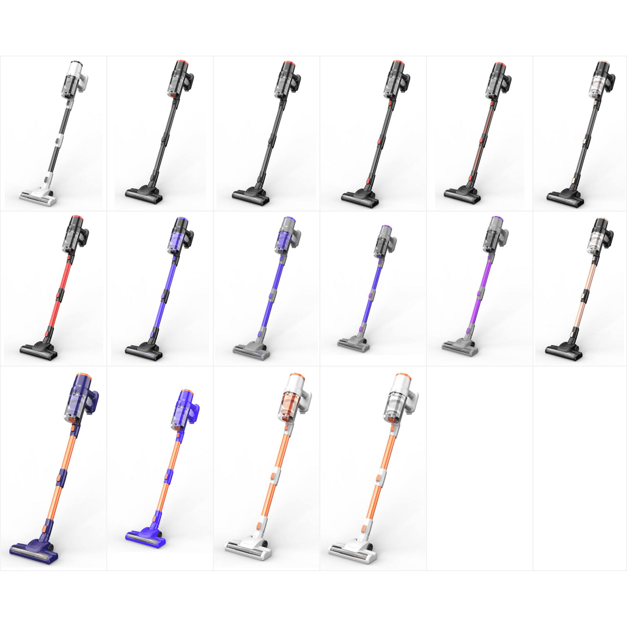 Back. MOOSOO - Cordless Vacuum Cleaner, 3 Powerful Suction,Lightweight Stick Vacuum Rechagable for Carpet Hard Floor Pet Hair - Black Gold.