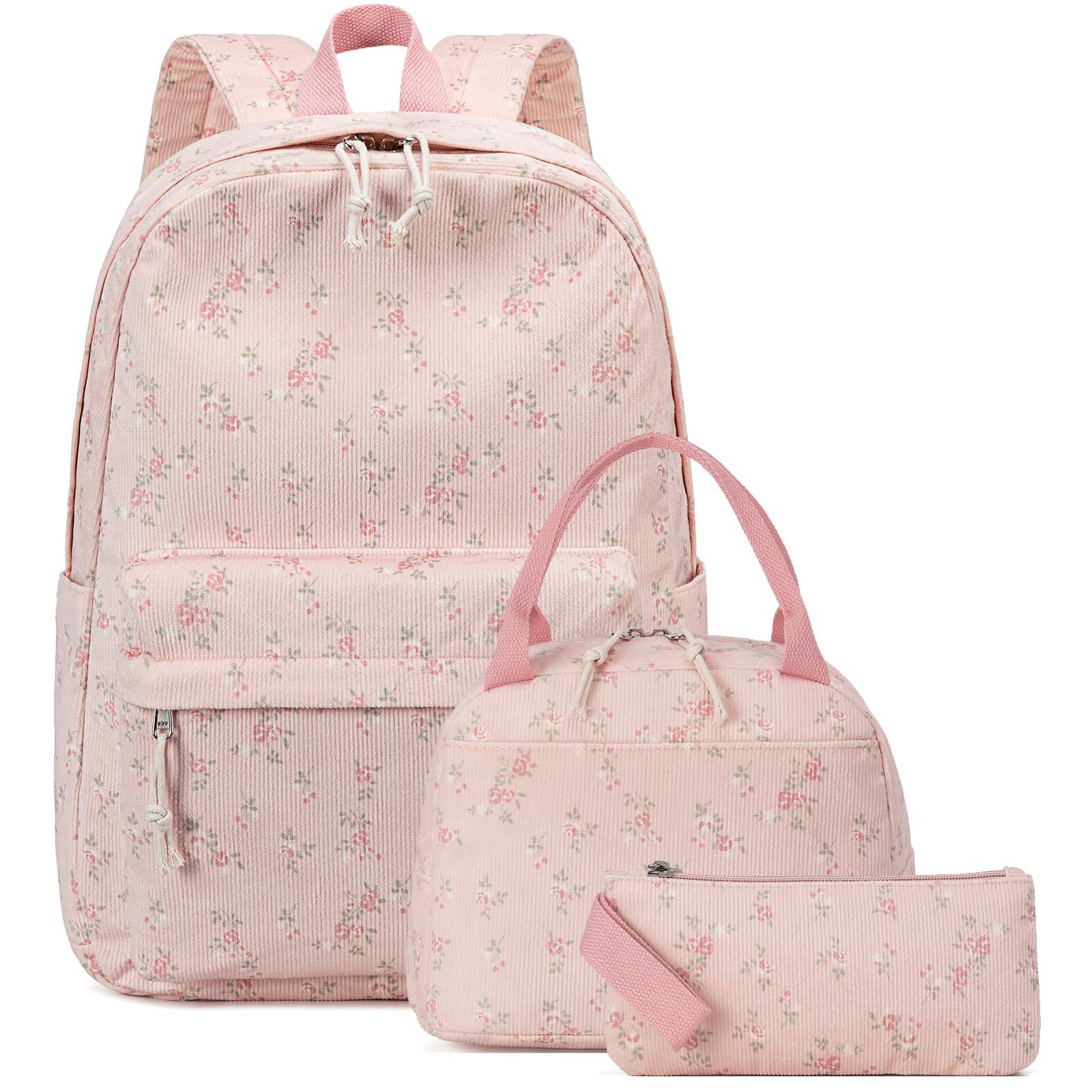 Cozy Serene School Backpack Teens Book Bags With Lunch Box Pencil Bag ...