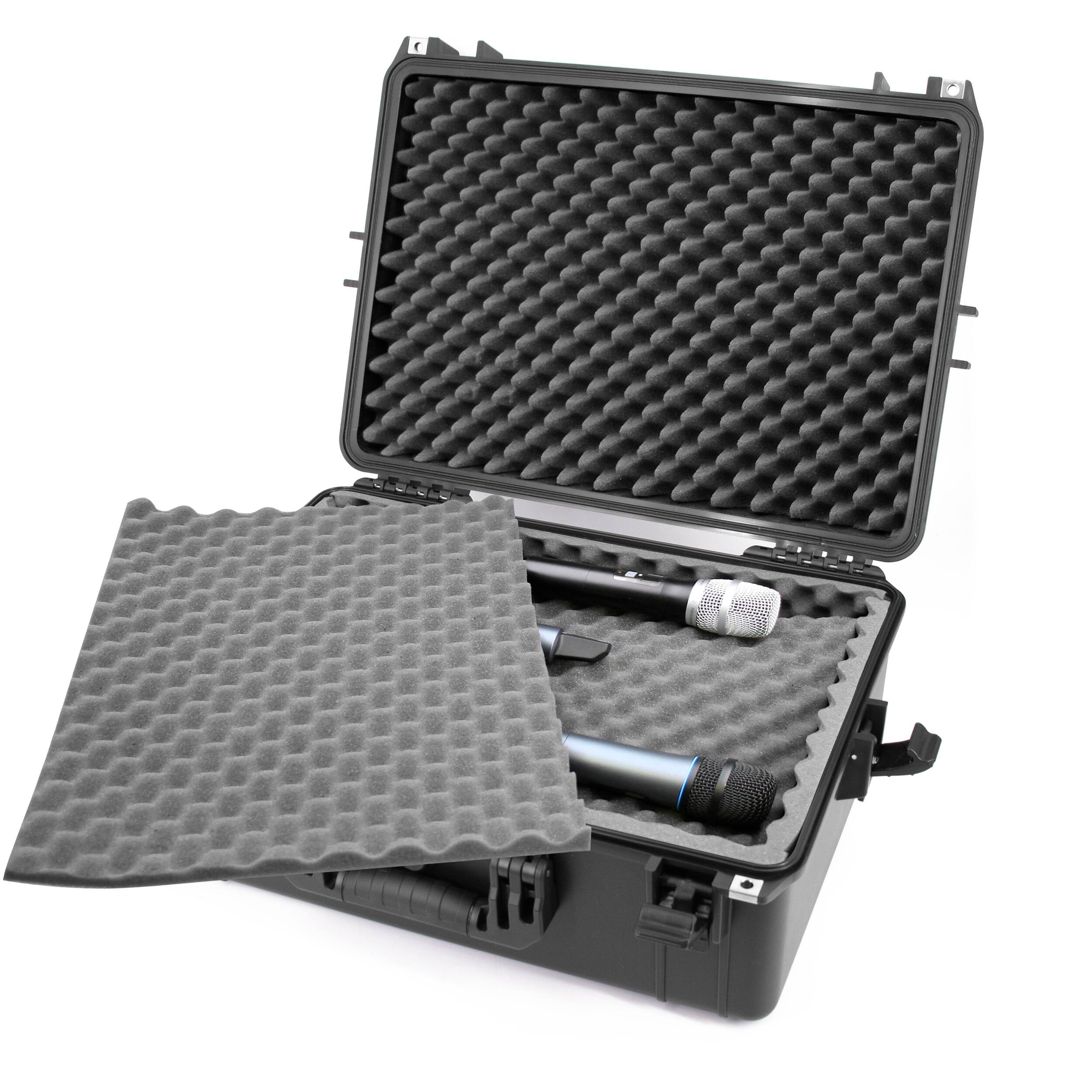 Alt View 1. CASEMATIX - Waterproof Mixer Carry Case Fits with Yamaha MG12XU 12 Channel DJ Mixer and More Mixers up to 17" x 12.1" x 5" - Black.