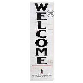 Jardine - University of Maryland Baltimore 10'' x 35'' Indoor/Outdoor Welcome Sign - White
