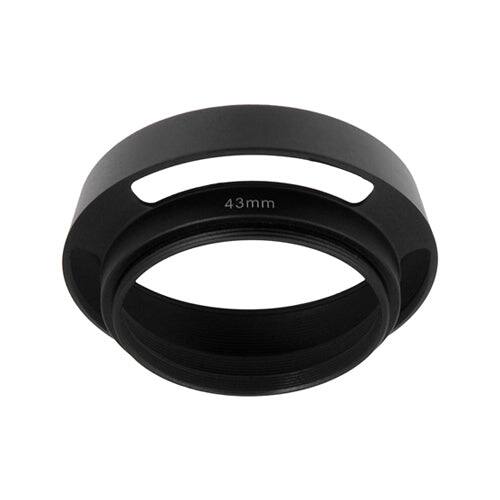 Left. Fotodiox - Pro Angle Lens Hood Sun - 46mm Shade for RF Rangefinder Cameras - Black.