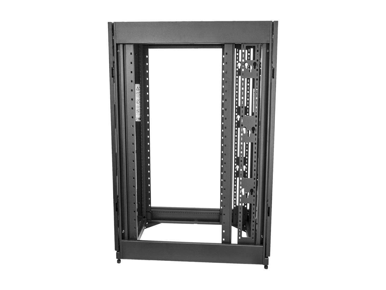 Alt View 3. Startech - StarTech.com RK2537BKM 25U Server Rack Cabinet - 37" Deep Enclosure - Network/Computer Cabinet - Black.