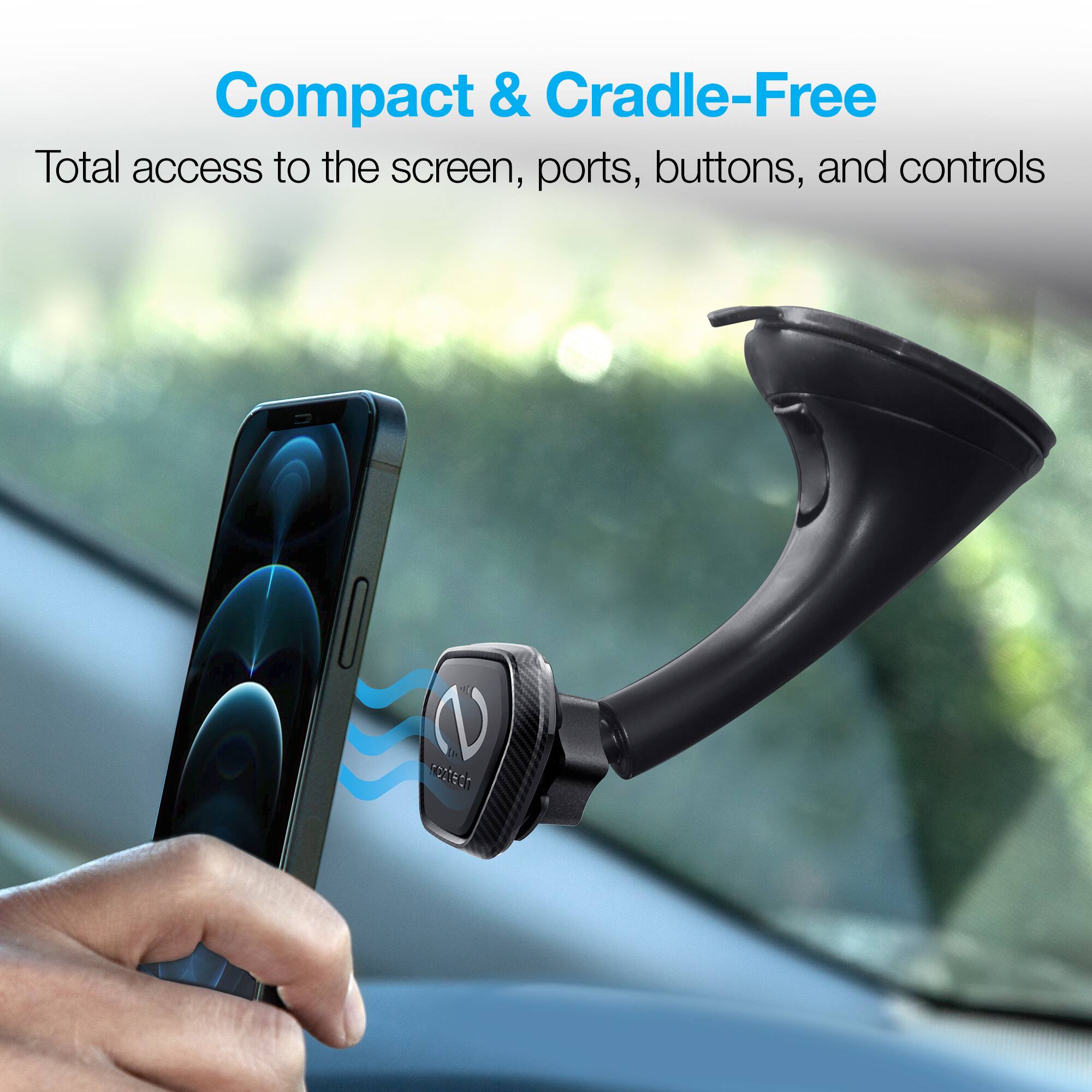 Compact & Cradle-Free  
Total access to the screen, ports, buttons, and controls