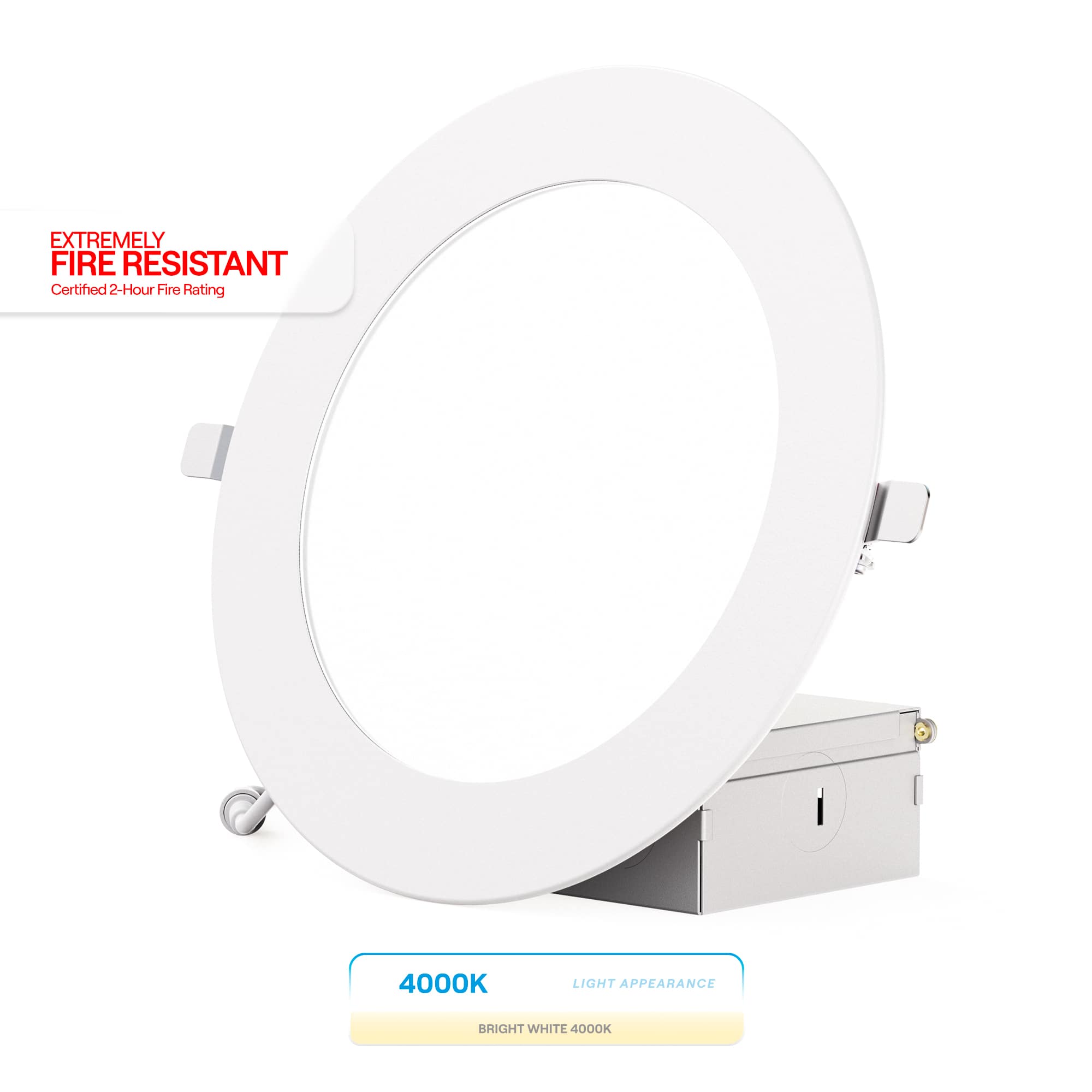 Infibrite - 6 In. Ultra-Thin Recessed LED Downlight 12W 1050LM Adjustable Fire Rated, Wet Rated, Triac Dimmable 6-Pa - White price history on PriceWatchPro